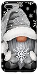 Coque pour iPhone 7 Plus/8 Plus Cool Grey Goth Gnome With Cute Snowflake Pattern For Winter