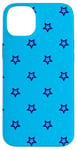 iPhone 14 Plus Light Blue Stars Classic Nautical Oceanic Timeless Pattern Case