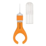 Fiskars Mini Cutter de précision, Convient aux droitiers et aux gauchers, Longueur totale : 10,7 cm, Acier/Plastique, Orange, Softgrip, 1024409