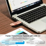 128 Gt ulkoista tallennustilaa Memory Stick Flash Drive 3 in 1 Lightning/Micro/USB Swivel U Disk