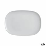 Plat à Gratin Luminarc Diwali Gris verre 35 x 24 cm [6 Unités]