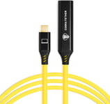 COBRATETHER Rallonge USB-C/USB-C Femelle 10m Jaune