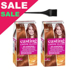 L'Oreal Casting Creme Gloss 645 Amber Hair Color 2-Pack