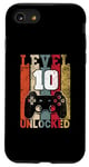 iPhone SE (2020) / 7 / 8 Level 10 Unlocked 10 Year Old Vintage Gamer 10th Birthday Case