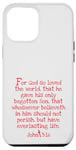 iPhone 12 Pro Max Kids John 3:16 Whole Verse King James Bible KJV Christian Case