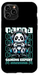 Coque pour iPhone 11 Pro Graphique de jeu Panda Gamer pour hommes, garçons, femmes, enfants