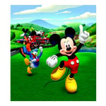 Ag Art - Papier peint xl intisse Mickey Mouse et ses amis Donald et Pluto de Disney 180X202 cm