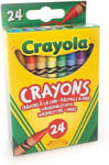 CRAYOLA Crayons Bright Strong Colours Count Pack of 24