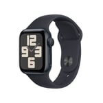 Apple Watch SE 40mm Midnight med Midnight Sport Band - M/L