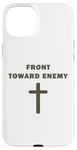 iPhone 15 Plus Front Toward Enemy – Christian Faith Military Cross of Jesus Case