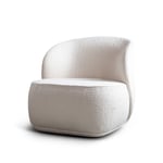Friends & Founders - Pipe Lounge Chair - Fabric Cat. 5 Karakorum 001 - Ida Linea Hildebrand - Valkoinen - Metalli/Tekstiili materiaali