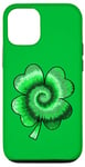 iPhone 12/12 Pro Lucky Tie-Dye Four Leaf St Saint Patrick's Day Clover Case