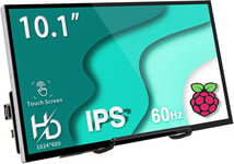 Écran Tactile Raspberry Pi,10,1 Pouces Mini Moniteur Portable1024x600 HDMI IPS LCD,16: 9 Affichage,Touch Screen pour Raspberry Pi 400/4/3/2/Zero/B/B+ Jetson Nano Win11/10/8/7