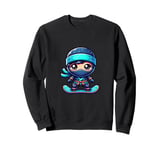 Board Ninja Snowboard Ninja Snow Rider Snowboarding Sweatshirt