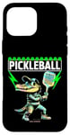 Coque pour iPhone 16 Pro Max Un crocodile jouant au pickleball - Ambiances amusantes