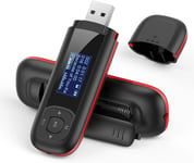 Lecteur Mp3 USB 8Go Avec Ecran LCD, Mini Lecteur Musique Baladeur Léger Pour Le