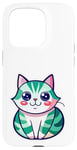 Coque pour iPhone 15 Pro Joli chat japonais, t-shirt japonais, chat manga