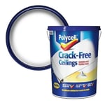 Polycell Crack Free White Matt Emulsion Ceilings Smooth Paint 5L