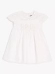 John Lewis Heirloom Collection Baby Cotton Collar Dress, White