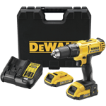 DeWALT DCD771D2-QW 18V drill/screwdriver 2x2.0 Ah battery and charger