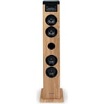 Tour haut-parleur - THOMSON - Noir/Bois - Bluetooth/CD/USB/SD, 60W, Radio FM, Télécommande, Alim. 230V