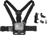 Kit de sangle de poitrine pour téléphone portable GoPro, support de poitrine réglable, sangle de poitrine pour accessoires de caméra POV/VLOG