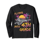 Flying Into 4th Grade Fighter Jet Plane Back To School Long Sleeve T-Shirt