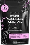 6-in-1 Magnesium Glycinate Supplements - Triple Magnesium Complex with Zinc, B6 and D3. 1600mg Magnesium Bisglycinate, Malate, Citrate (280mg Elemental) - 180 Capsules - by Inspiriko