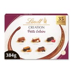 Lindt - Boîte CRÉATION Petits Éclairs - Assortiment de Chocolats au Lait, Noirs et Blancs - Inspiration pâtissière - Idéal pour Noël, 384g