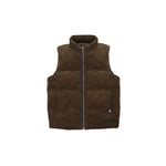 Gilet chauffant en velour Taille L Marron et Bleu