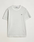 Stone Island Organic Cotton Fissato Effect T-Shirt Pearl Grey