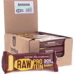 20 x Bombus Raw Protein Raw Proteinbar Banan | 20 x 50g - Storpack