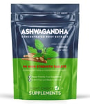 Ashwagandha Extract 1000mg Tablets Stress Fatigue Anxiety Relief - Vegan UK Made