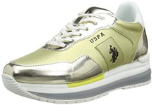 US Polo Association Amy Met, Chaussures de Gymnastique, Or (Ligo 053), 35 EU