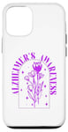 Coque pour iPhone 14 Porter Purple Alzheimer Sensibilisation Démence