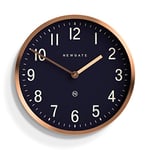 NEWGATE® Master Edwards Wall Clock - Kitchen Clock - Living Room Clock - Office Clock Clock - Round Clock - Retro Clock - Designer - Stylish Home Décor Mid-Century Modern (Copper Rose Gold)