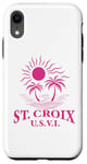 Coque pour iPhone XR Souvenirs de Saint-Croix usvi Îles Vierges américaines Rappel de vacances