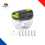 Mini Hachoir Manuel 520ML, Hachoir Oignon Avec 3 Lames En Acier Inoxydable