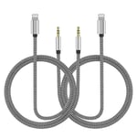 Aux-kabel för iPhone, Aux-ljudadapterkabel kompatibel med iPhone 14 13 12 11 XS XR X 8 7 6