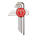 Milwaukee, Hex Key Lot De 9 Clés Hexagonales Longue À Clé Pointe Arrondi