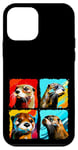 iPhone 12 mini Otter Pop Art Colorful Drawing Painting Case