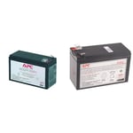 APC RBC17 - Batterie de Remplacement pour Onduleur APC BE700G-FR, BK650EI & APCRBC110 - Batterie de Remplacement pour APC BR550GI