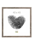 Deknudt Frames S45RH7 Cadre Photo Moulure Bloc Bois Gris/Beige 40 x 40 cm