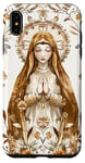 iPhone XS Max Catholic Virgin Mary Boho Floral Catholicism Symbol Case