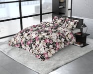 Vuodevaatteet Vanessa Dreamhouse 140 x 220 cm, musta, 100% puuvillasatiini, 2 osaa