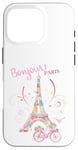 iPhone 16 Pro Bonjour Paris Eiffel Tower The Sign Of Love France Parisian Case