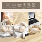 Casque Bluetooth, Casque pour musique, Bluetooth/carte TF, Appels haute définition, Rose