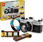 LEGO Creator 3in1 Retro Camera Toy to Video Camera to TV Set, Kids' Desk or for