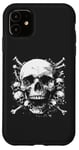 Coque pour iPhone 11 Crâne original Squelette, tête de mort pirate, hard rock, os