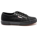 Superga Mens 2750 Trainers - Black Canvas - Size UK 8